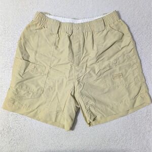 AFTCO Fishing Shorts Mens 36 36/6 Tan Original M01 Nylon Utility Pockets